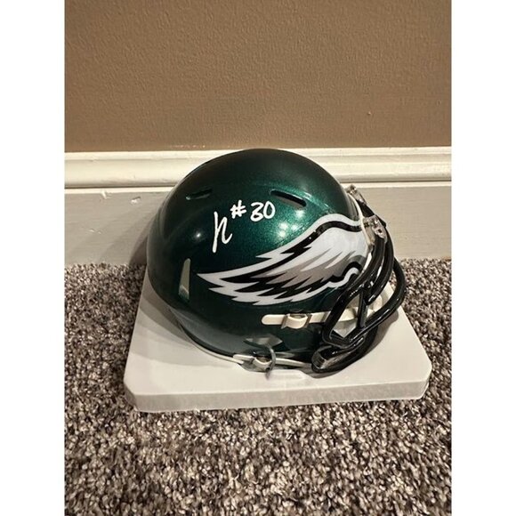 Jihaad Campbell signed autographed Philadelphia Eagles mini helmet Beckett COA - Picture 1 of 4